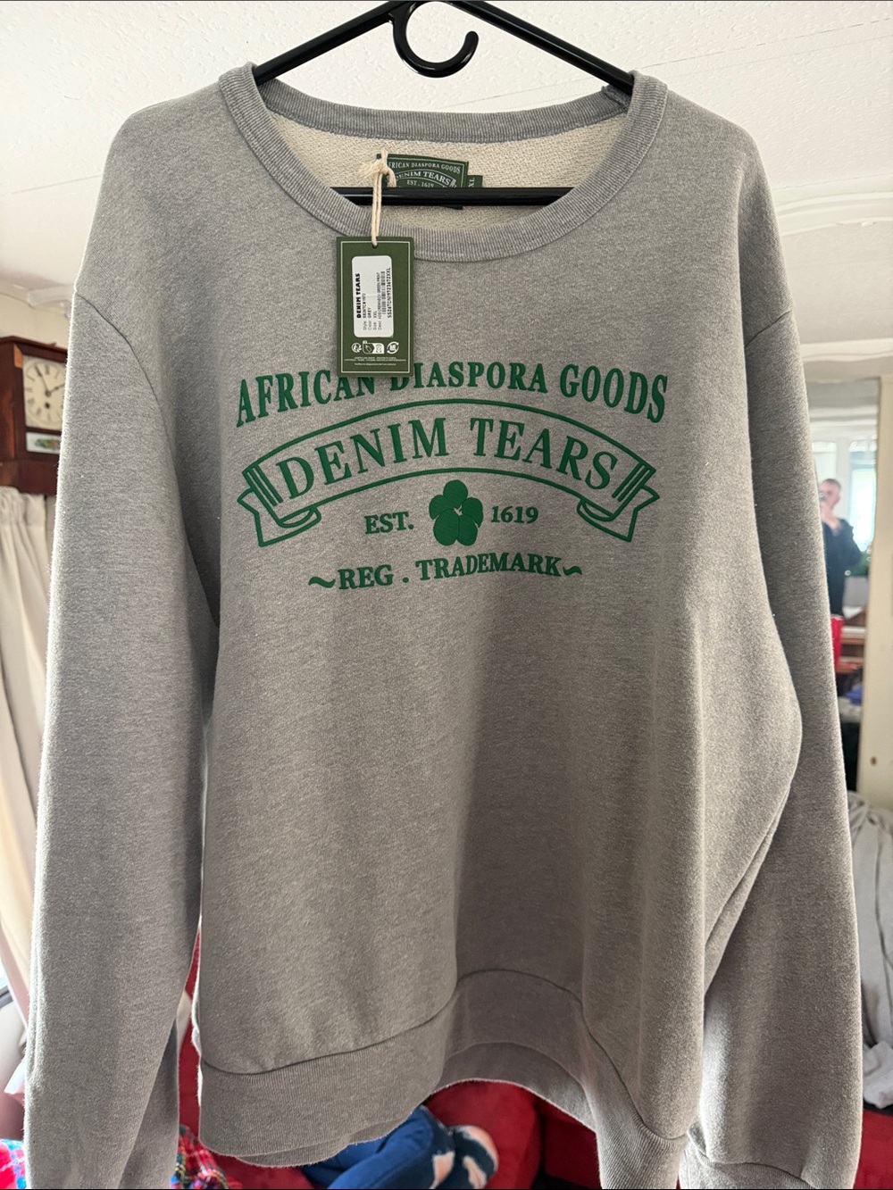 1000% authentic Denim Tears crewneck size XXL